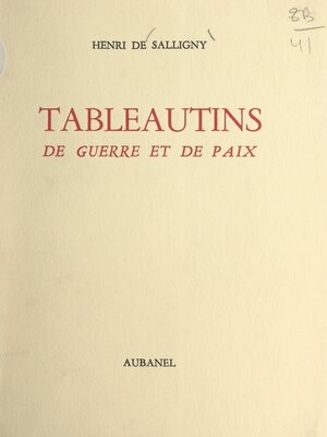 cover image of Tableautins de guerre et de paix